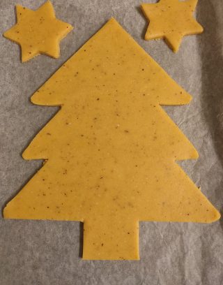 preparazione cream tart albero di Natale
