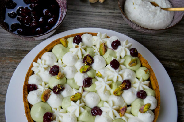 CROSTATA PISTACCHIO, RICOTTA E VISCIOLE