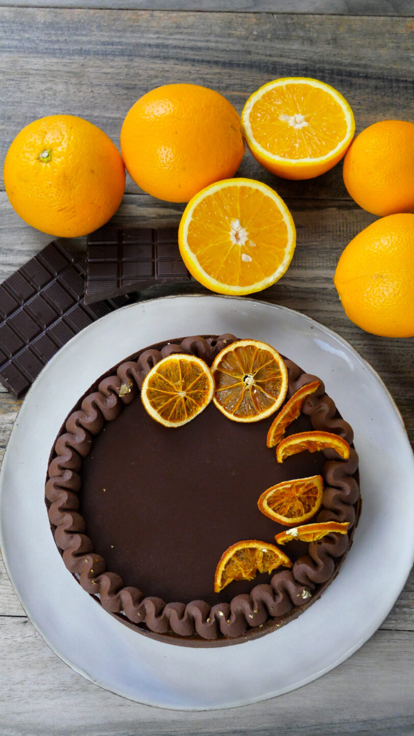 crostata arancia e cioccolato