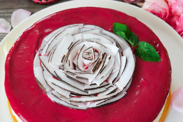 CHEESECAKE COCCO E ROSA